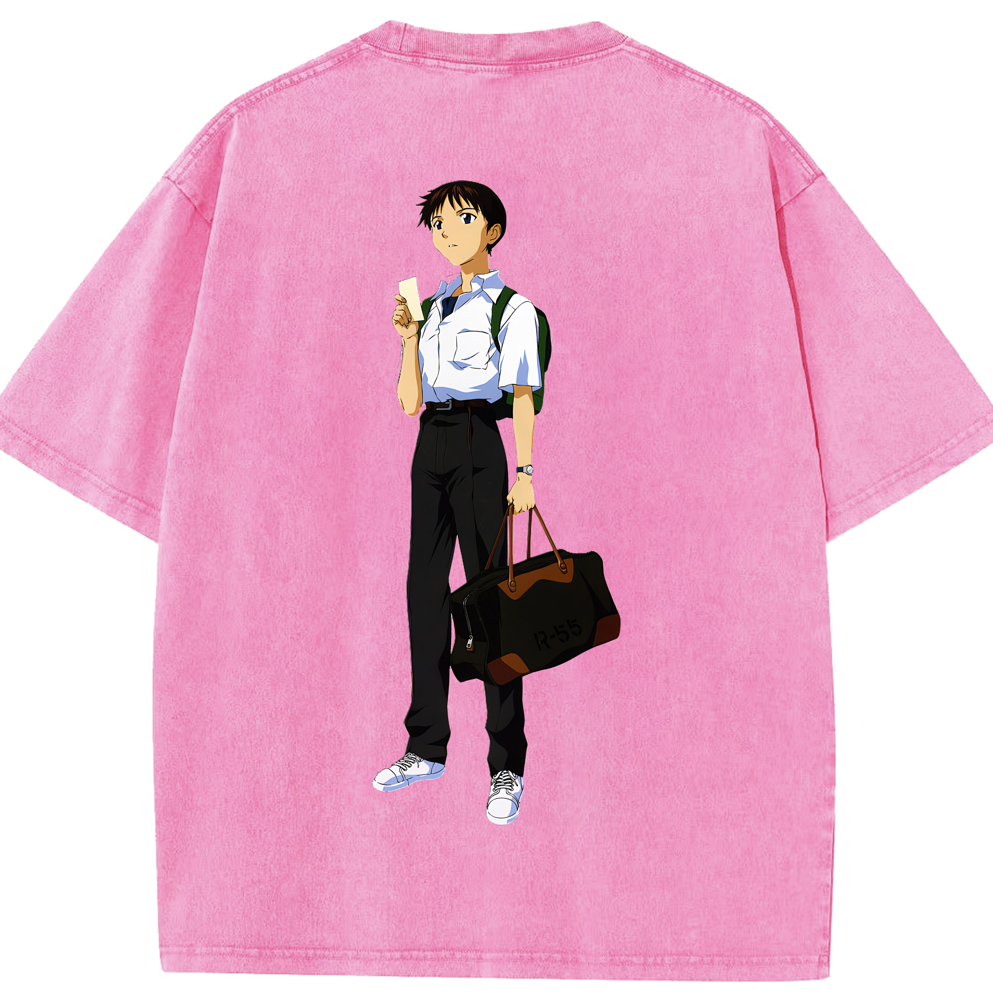 （画像用） EVA 新世紀エヴァンゲリオン 綿100% ヴィンテージ風 半袖Tシャツ（背面プリント）